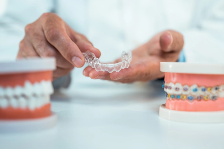 Comparison of clear aligners and metal braces with dental models in Fenton, MO