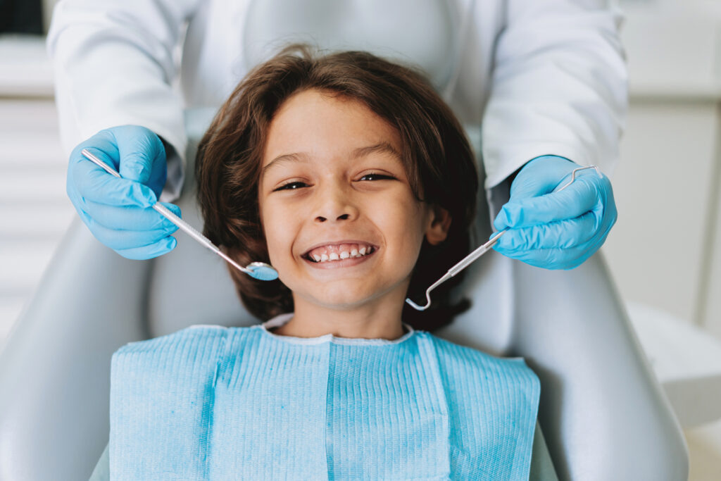 Child at the dentist